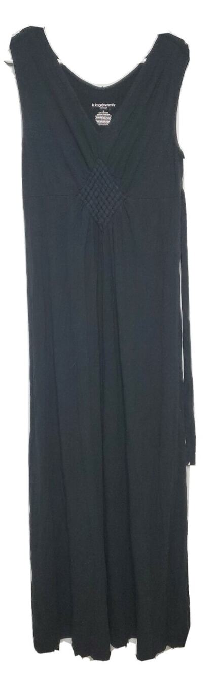 Maxi Long Dress Women Black L Large Liz Lange Maternity Sleeveless